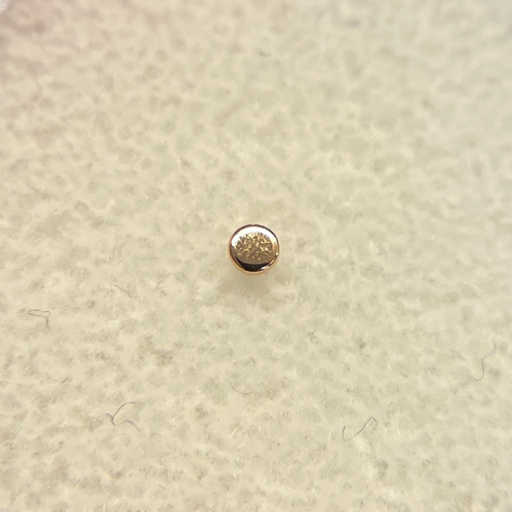 BVLA 14k Rose Gold 2mm Polished Disc